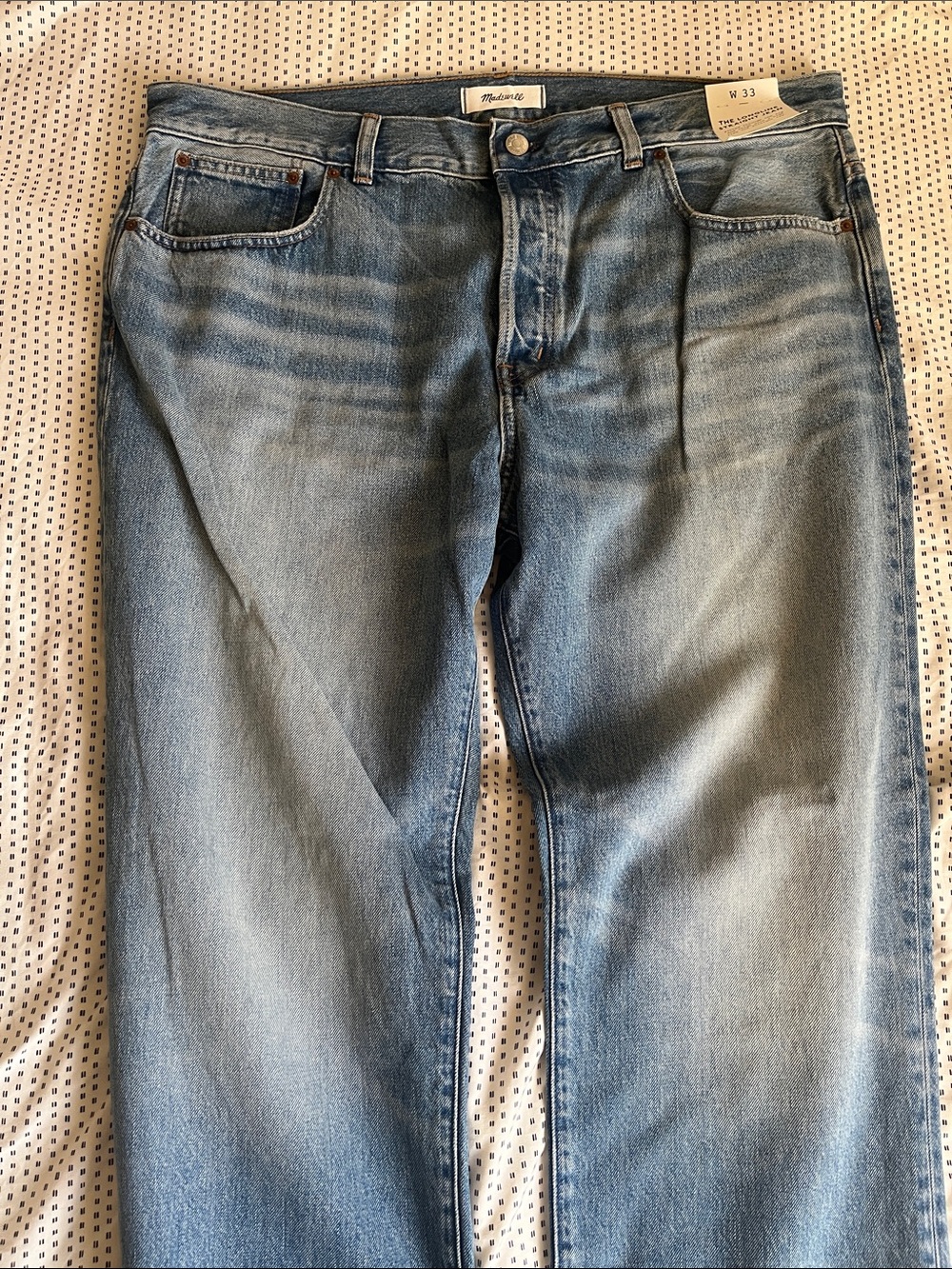 Madewell Longline Straight Jeans, 33R, NWT - Picture 5 of 10